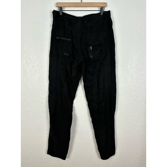 Pete & Greta by Johnny Was Black Belted Hailey Cargo Pant NWT Size 6 - Picture 5 of 8